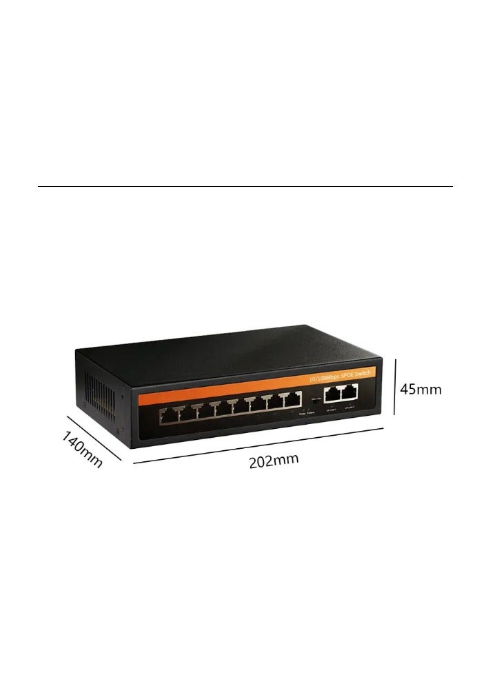 High Quality Non-standard 10/100 Poe Switch 8 Port - Image 4