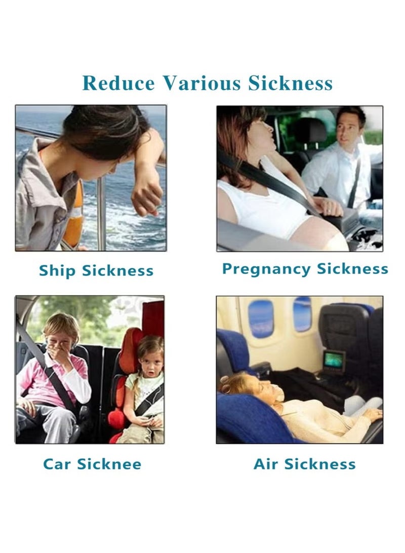 ترافل سوار مضاد للدوار من السيليكون الطبيعي 100% ضد دوار البحر، دوار الحركة، وغثيان الصباح، وما إلى ذلك. - Image 3