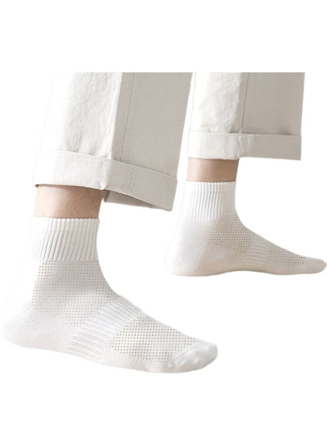 COTTON Xiaonian 24 Autumn And Winter New Men'S Short Socks【100% Pure Cotton 7A Grade Antibacterial And Odor-Resistant】Low-Cut Short Tube 6 Pairs - Image 2