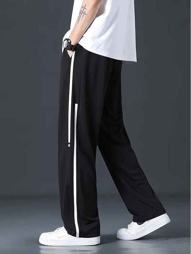 Mack Jonney Men Regular Mid Rise Track Pant || Track Pants || Plain Track Pant-MACK640529 Black - Image 5