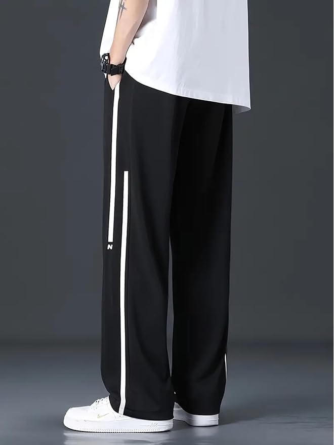 Mack Jonney Men Regular Mid Rise Track Pant || Track Pants || Plain Track Pant-MACK640529 Black - Image 3