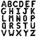 TONIFUL 52 Pieces 16 Inch Black Letter AZ BalloonsCustom Phrase Mylar Foil Alphabet Letter DIY Personalized Phrase Banner for Birthday Anniversary Celebration Graduation Party Halloween New Year - Image 3