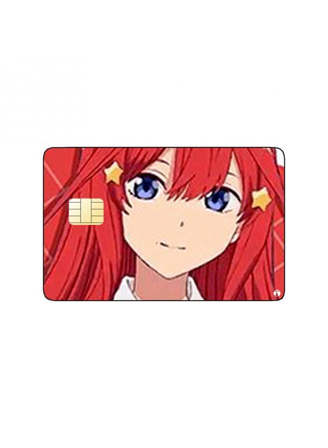 RKN PRINTED BANK CARD STICKER Itsuki From The Quintessential Quintuplets Anime - Image 1
