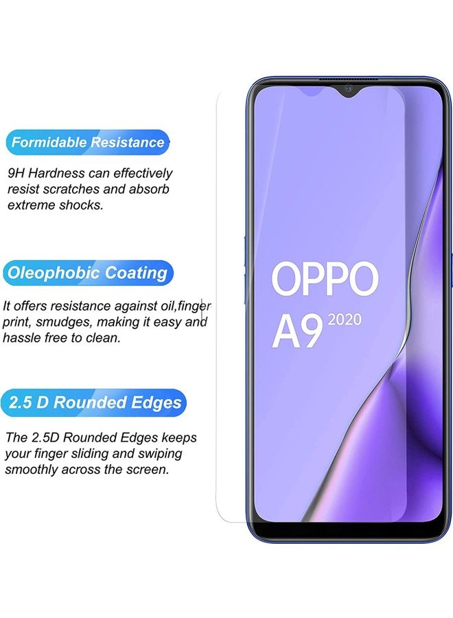 ICS Tempered Glass Screen Protector For Oppo A9 / A5 Clear - Image 2