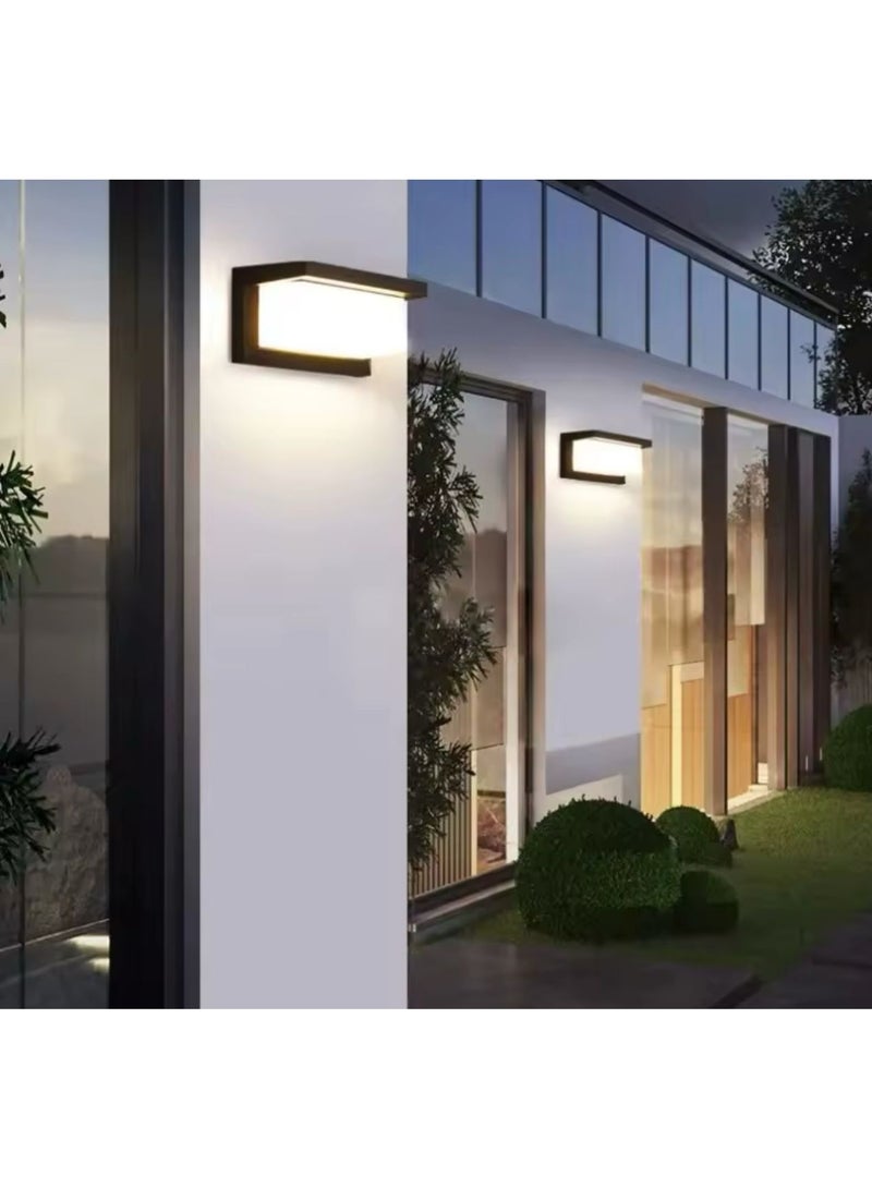 NERFA Outdoor Waterproof LED Wall Light, 26x13 cm, Warm Yellow 3000K - Image 3