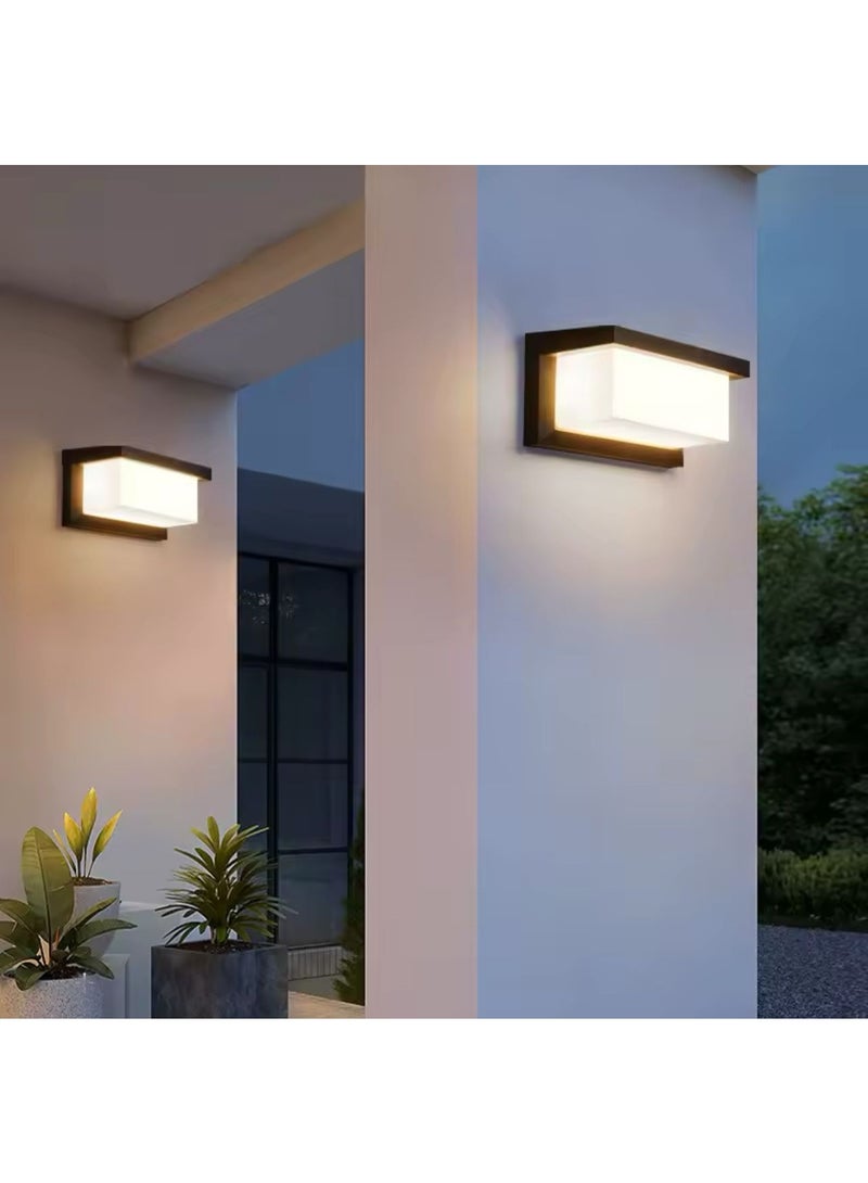 NERFA Outdoor Waterproof LED Wall Light, 26x13 cm, Warm Yellow 3000K - Image 2