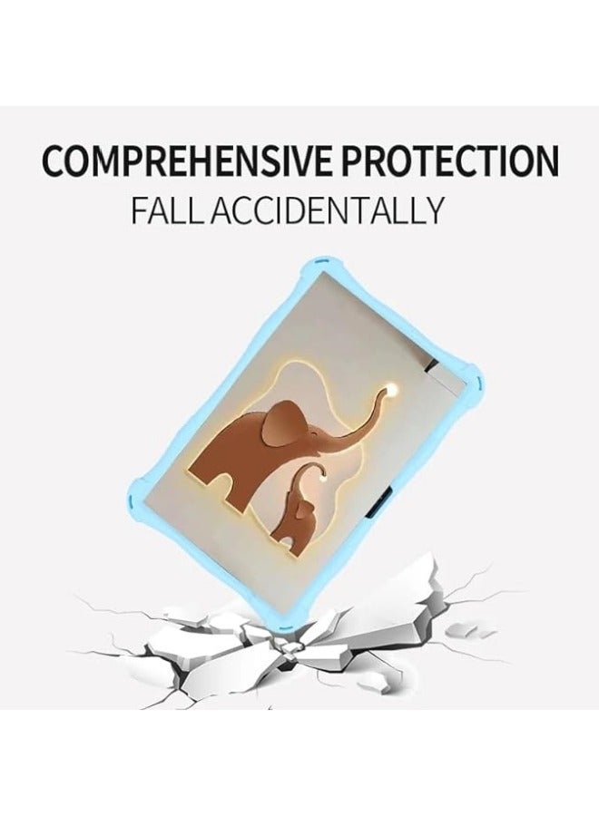 غطاء بلفليكس الناعم المتوافق مع Lenovo Tab M10 3rd Gen 10.1 inch (TB-328FU/TB-328XU) 2022، غطاء سيليكوني يحتوي على حامل وحزام كتف وقلم. - Image 4