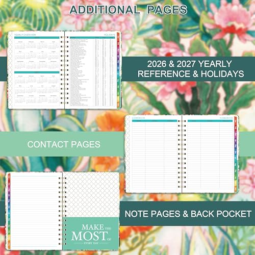 MaaIbok 2026 Planner - Weekly & Monthly Planner 2026 from Jan. 2026 - Dec. 2026 with To-Do List, 6.3'' x 8.4'', Strong Twin-Wire Binding, Inner Pocket, Elastic Closure - Image 5