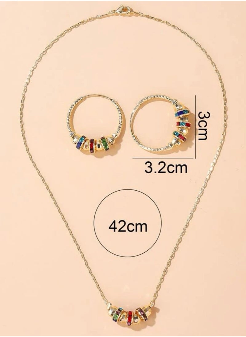 Luxury & Elegant Gold Plated Necklace & Earrings Jewelry Set For Women - pzsku/ZA939F78F024D785620A4Z/45/_/1734461394/e3e74d5f-91e9-4ff1-a0e6-d12544494b97