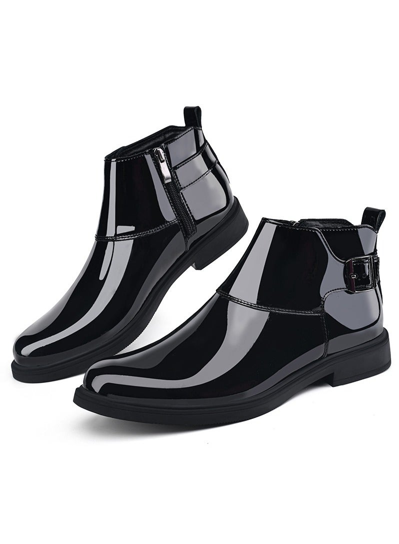 KUYING New Men's Casual Leather Boots  - Image 2