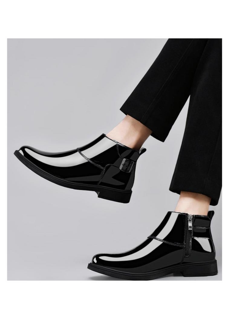 KUYING New Men's Casual Leather Boots  - Image 4