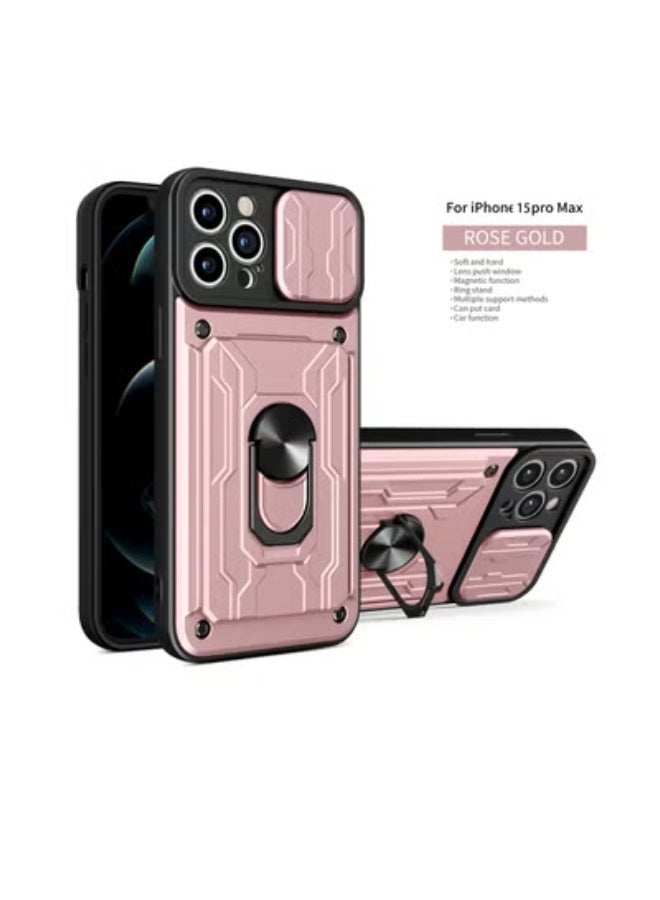 GULFLINK Back Cover Phone Protection Case For iPhone 15 pro max Rose Gold