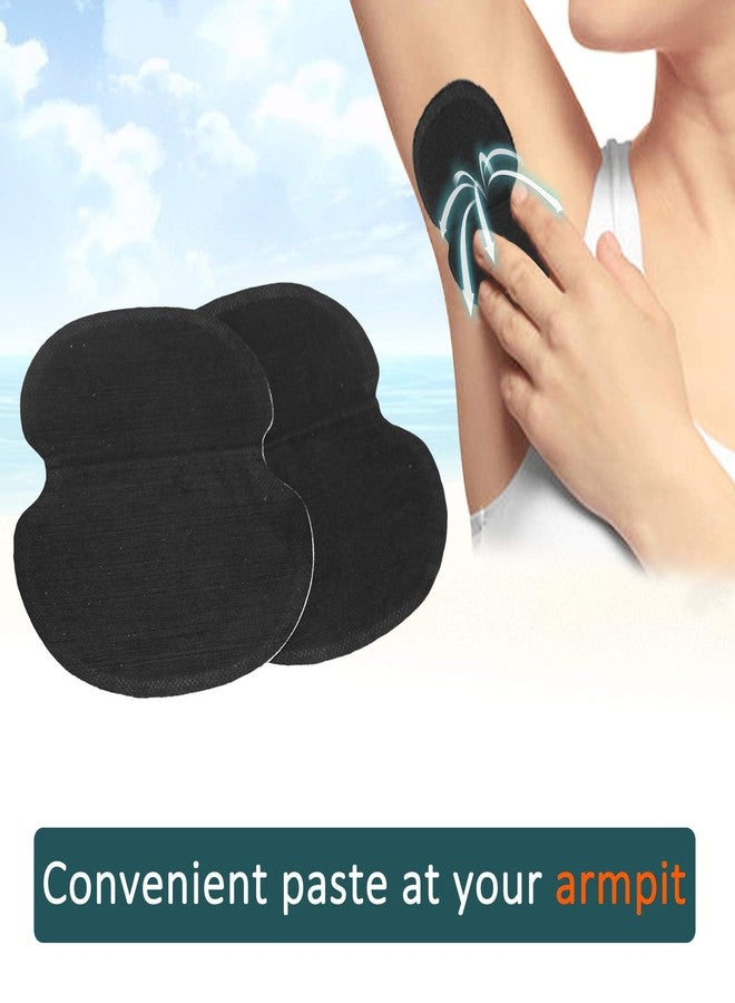 Miskall Underarm Sweat Pads, Armpit Sweat Pads for Women and Men, 60Pcs Underarm Pad Underarm Armpit Sweat Pads Non Woven Fabric Comfortable Unflavored Non Visible for Clothing Sweating Black - Image 4