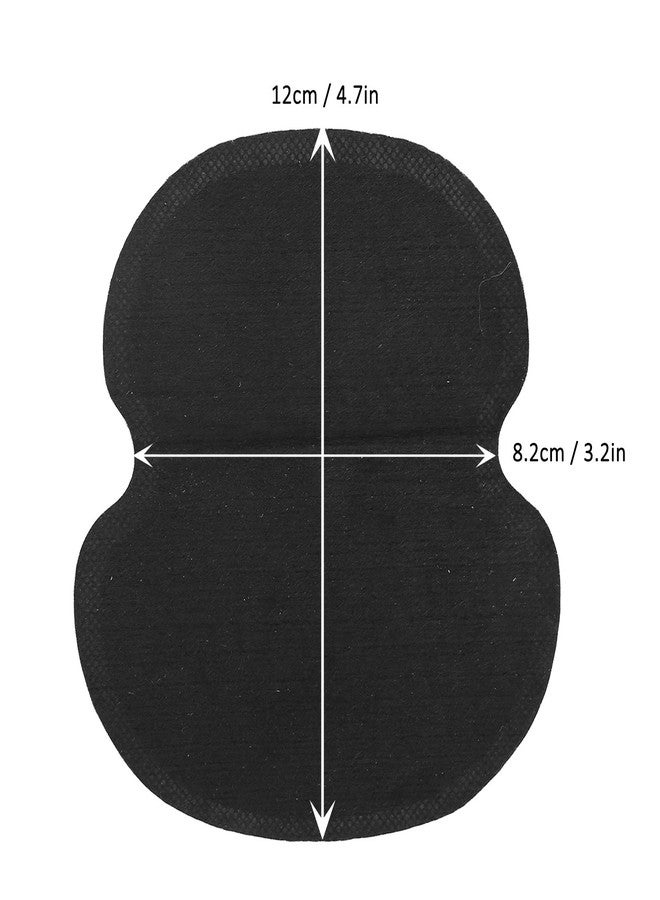 Miskall Underarm Sweat Pads, Armpit Sweat Pads for Women and Men, 60Pcs Underarm Pad Underarm Armpit Sweat Pads Non Woven Fabric Comfortable Unflavored Non Visible for Clothing Sweating Black - Image 2