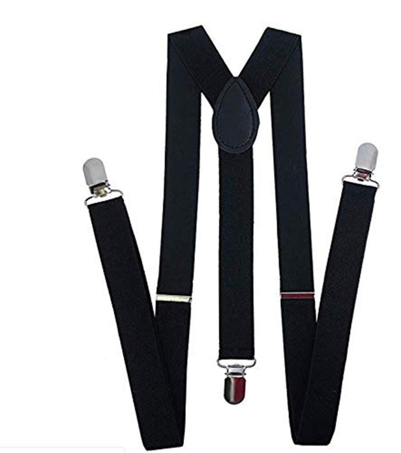 CLOTHERA Black Suspender and velvet Bow Tie Set with Red Hat for Kids 1yrs to 3yrs - Image 2