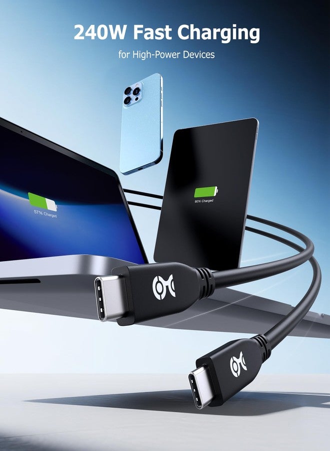 Cable Matters 40Gbps USB 4 Cable - 6.6ft, Supports Up to [8K@60Hz / 4K@240Hz Video, 240W Charging, 40Gbps Data Transfer] USB4 Cable, Black, Compatible with Thunderbolt 4, MacBook, XPS, Surface Pro - Image 5