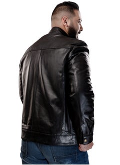 Elegant natural leather jacket, excellent closure, high-quality material, black color JA3 - pzsku/ZA93A493F325D31577151Z/45/_/1710588972/45ac4292-73a0-4202-bdc4-288ea2f024f6