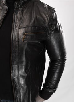 Elegant natural leather jacket, excellent closure, high-quality material, black color JA3 - pzsku/ZA93A493F325D31577151Z/45/_/1710588992/fae7577a-a175-4933-85bb-96b51ad4edcd