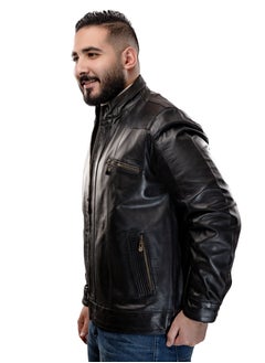 Elegant natural leather jacket, excellent closure, high-quality material, black color JA3 - pzsku/ZA93A493F325D31577151Z/45/_/1710588993/778dee13-e6f3-4f49-835d-8e32059b3a98