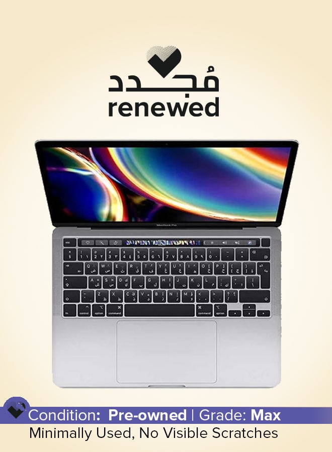 ابل  مجدد - لابتوب ماك بوك برو A1706 (2016) بشاشة 13.3 بوصة، مع معالج إنتل كور i5/الجيل السادس/ذاكرة RAM 8GB/قرص SSD سعة 256GB/رسومات مدمجة 1.5GB باللون الفضي الإنجليزي - Image 1
