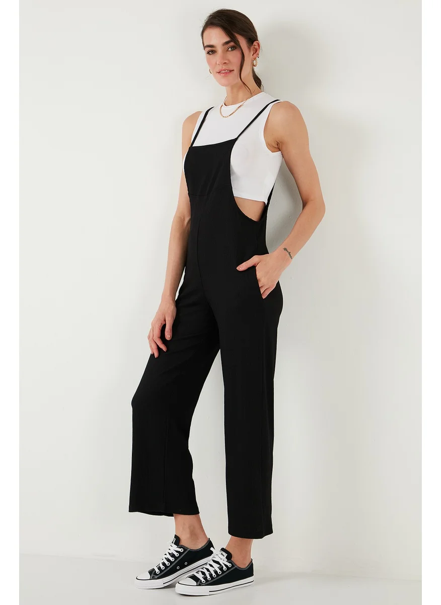 ليلا Regular Fit Adjustable Rope Strap Gardener Jumpsuit Women's Jumpsuit 5865789