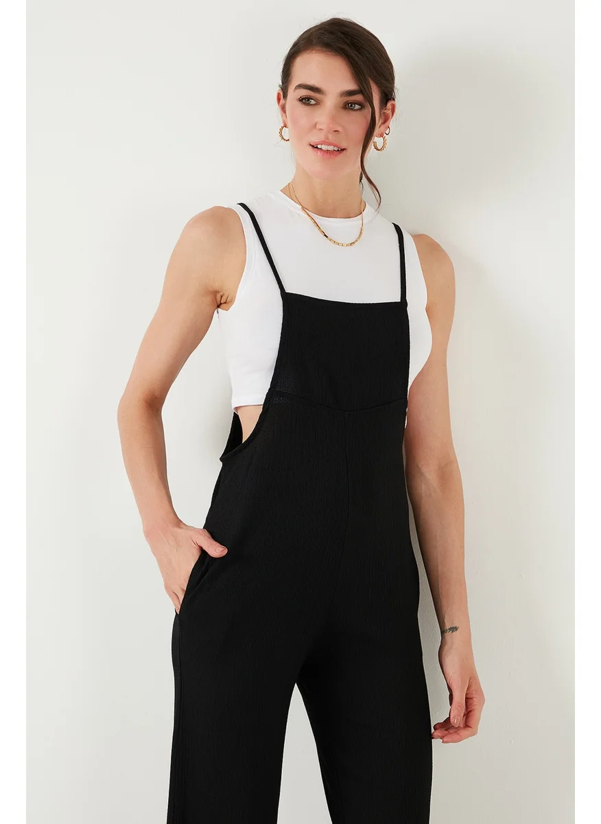 ليلا Regular Fit Adjustable Rope Strap Gardener Jumpsuit Women's Jumpsuit 5865789