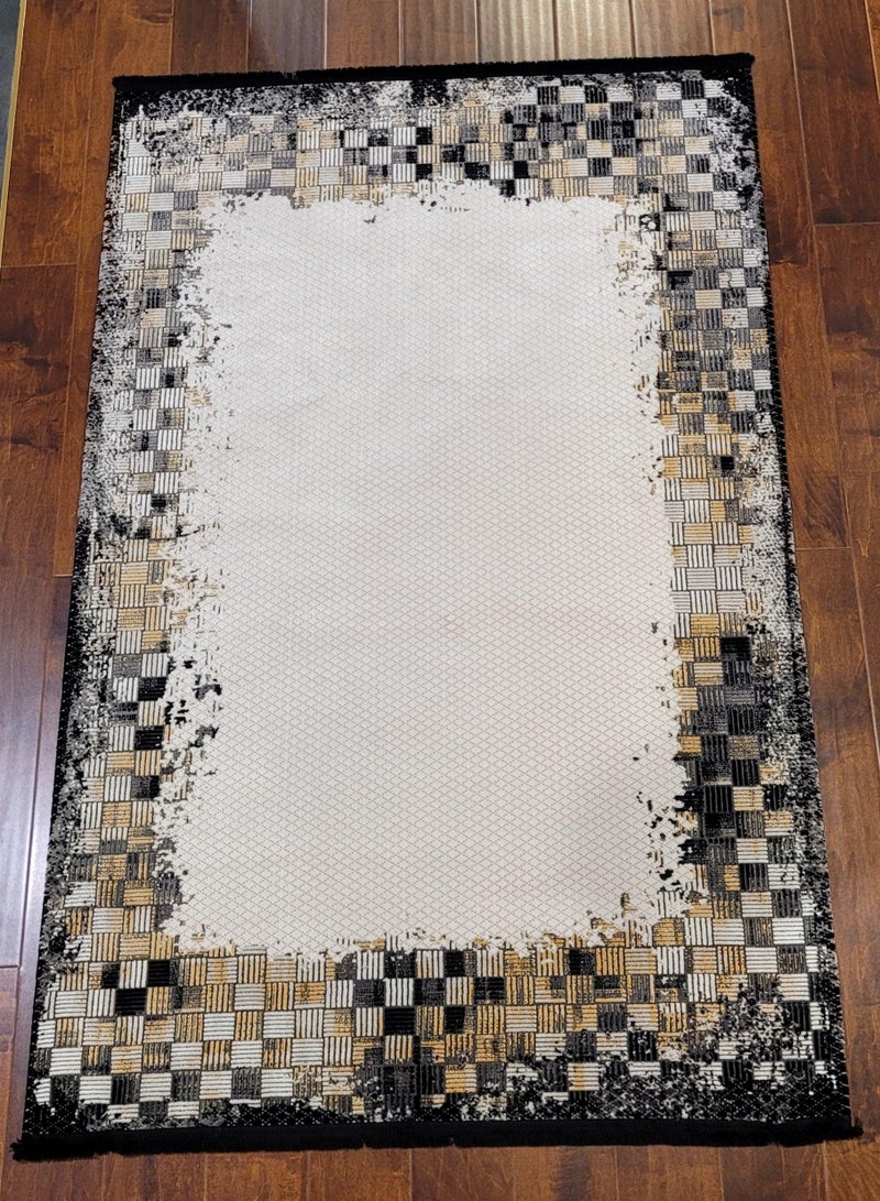 Machine-Made Turkish Rug Good for Living Area 160x230 cm Viscon and Acrylic Material rug - Image 2