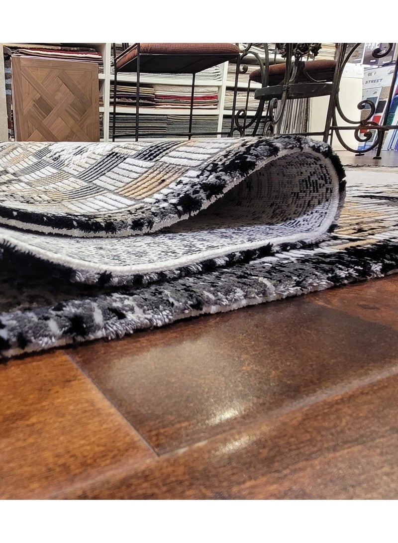 Machine-Made Turkish Rug Good for Living Area 160x230 cm Viscon and Acrylic Material rug - Image 4