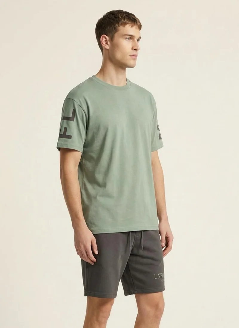 Nobero Slit Green Nobero  Relaxed Fit Co-ord Set for Men for Men | Best Price UAE