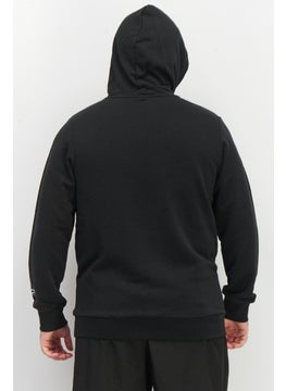 Reebok Men Sportwear Fit Hooded Brand Logo Long Sleeves Sweatshirts, Black  - Image 3
