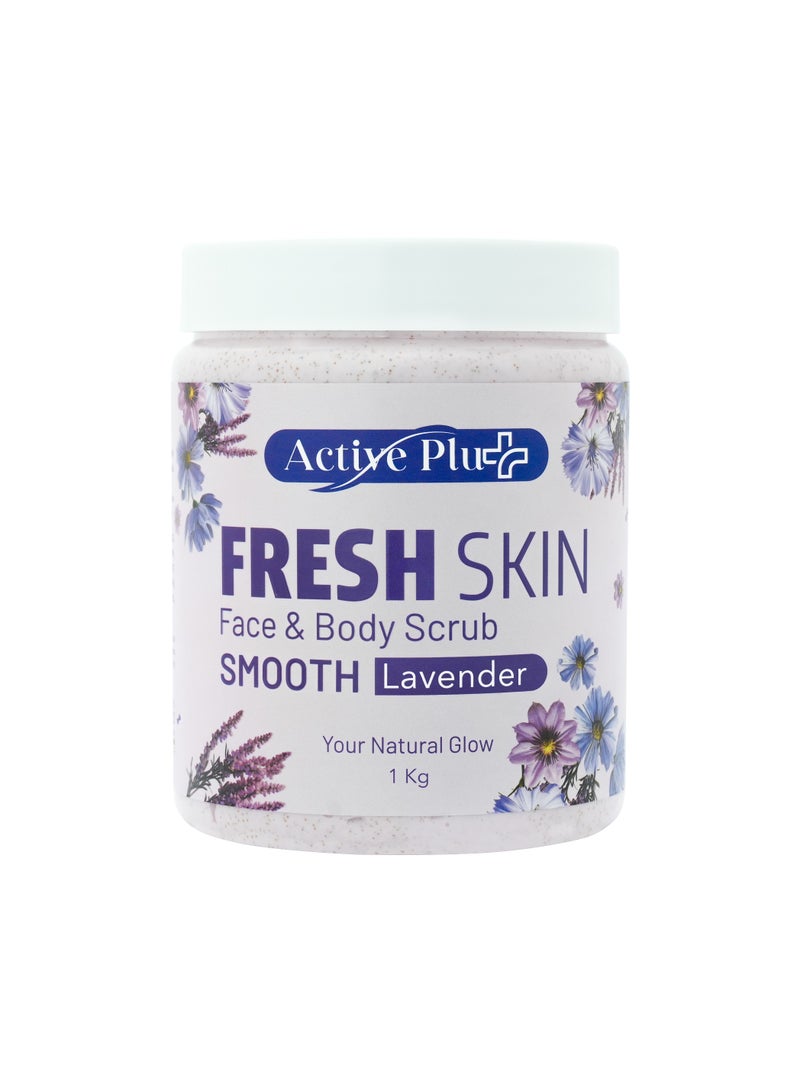 Fresh Skin Smooth Lavender Face & Body Scrub for Radiant, Smooth Skin | 1 KG
