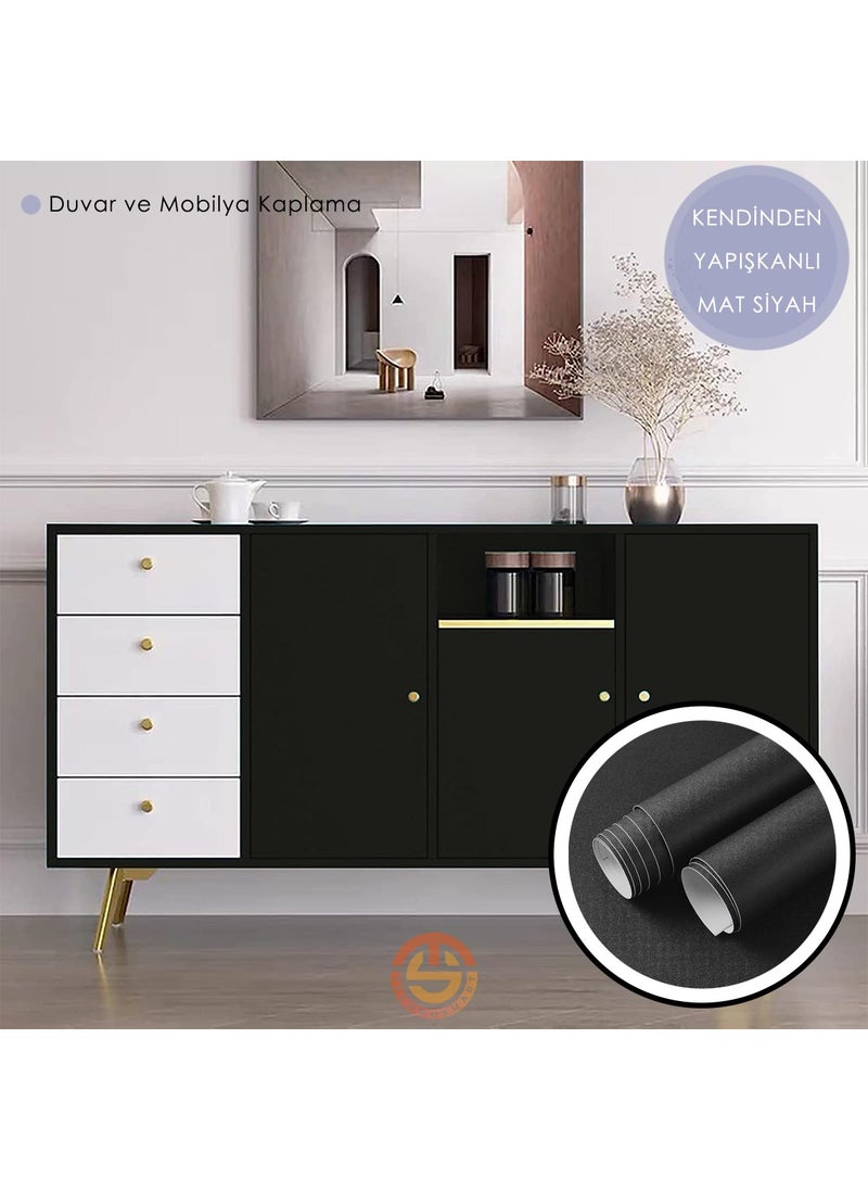 Technosmart 60CM×100CM Self-Adhesive Matte Look Wallpaper Kitchen Cabinet Table Covering  - Image 2