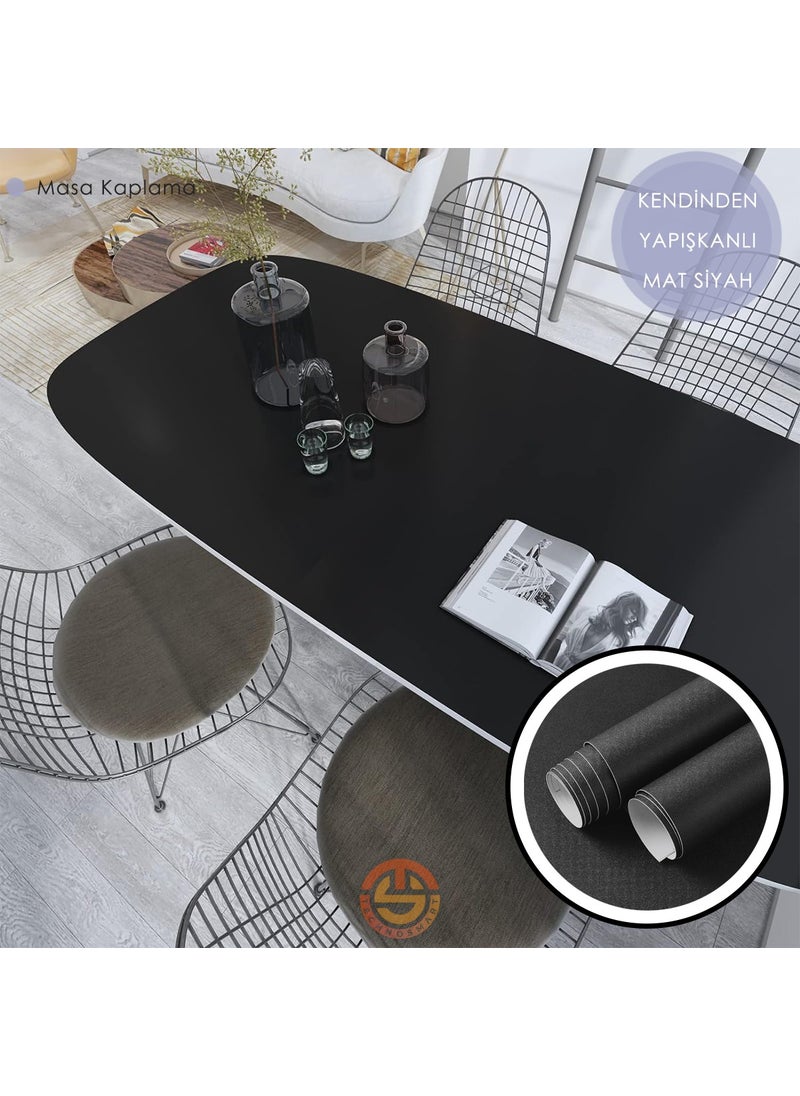 Technosmart 60CM×100CM Self-Adhesive Matte Look Wallpaper Kitchen Cabinet Table Covering  - Image 4