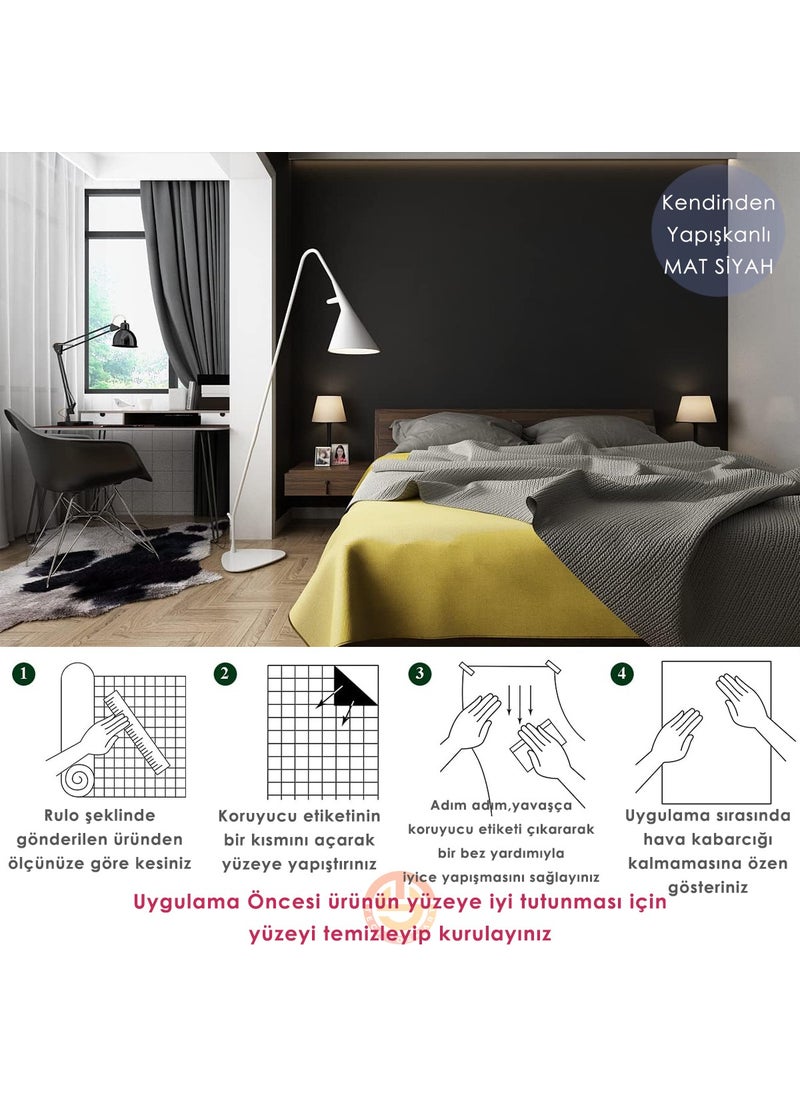 Technosmart 60CM×100CM Self-Adhesive Matte Look Wallpaper Kitchen Cabinet Table Covering  - Image 5