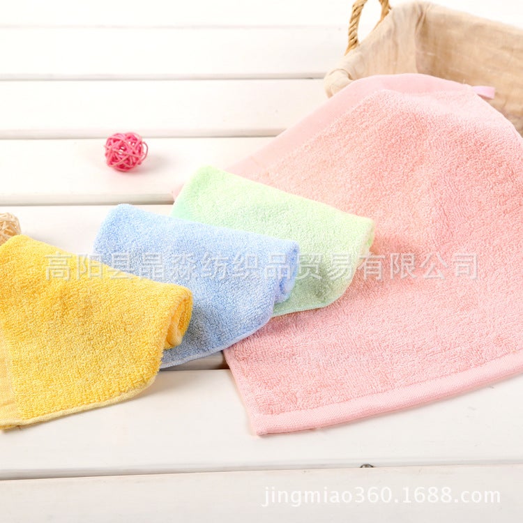 Bamboo Fiber Small Square Towel 25*25 Baby Saliva Towel Kindergarten Children'S Towel Bamboo Fiber Square Towel Factory - Image 3