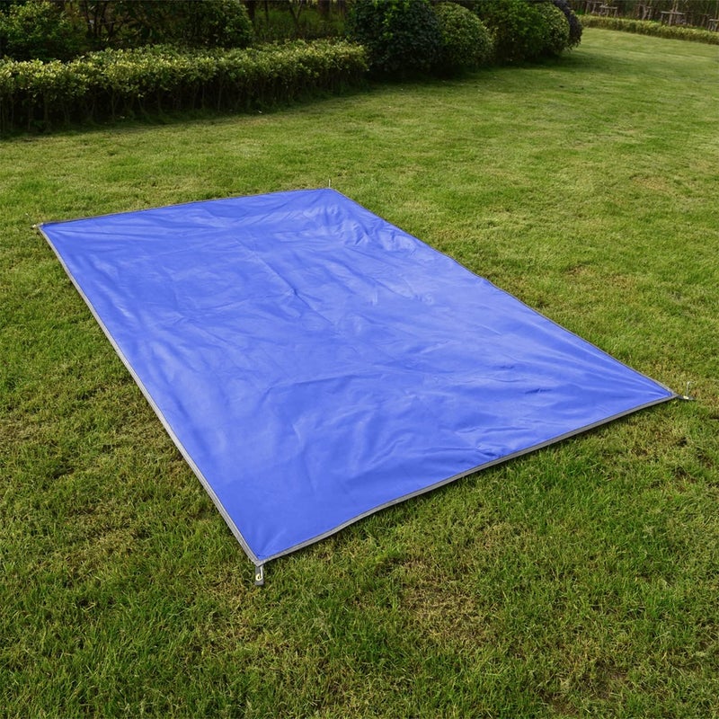 Wind Tour Portable Multifunctional Outdoor Camping Tarp Groundsheet Footprint Lightweight Floor and Ground Tarps for Camping Hiking with Carry Bag (Blue-177" x 177") - Image 5