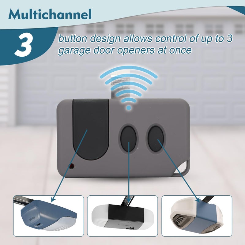 Cooouds 2 for Sears Craftsman LiftMaster Chamberlain Garage Door Remote 891LM 893MAXï¼Œfor Purple, Red/Orange, Yellow, Green Learn Buttonï¼ˆ1993-currentï¼‰,1 for Garage Door Opener Keypad,877max G940EV-P2 Universal - Image 5