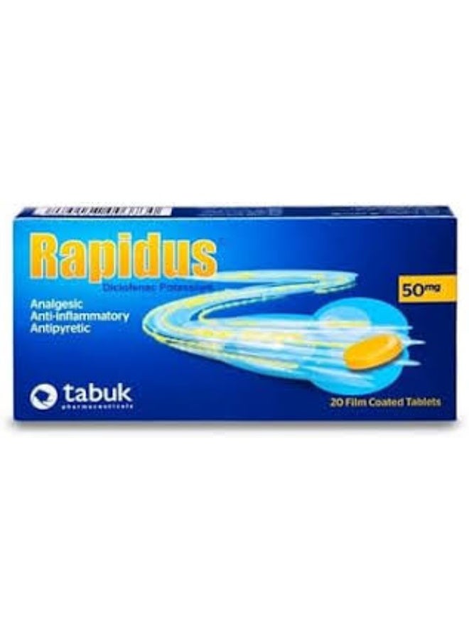 رابيدوس ٥٠ ملغ ٢٠ قرص مغلف بغشاء رقيق
