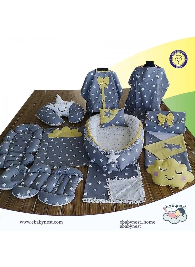 Ebabynest Bigstar Series Dark Gray Yellow Set of 15