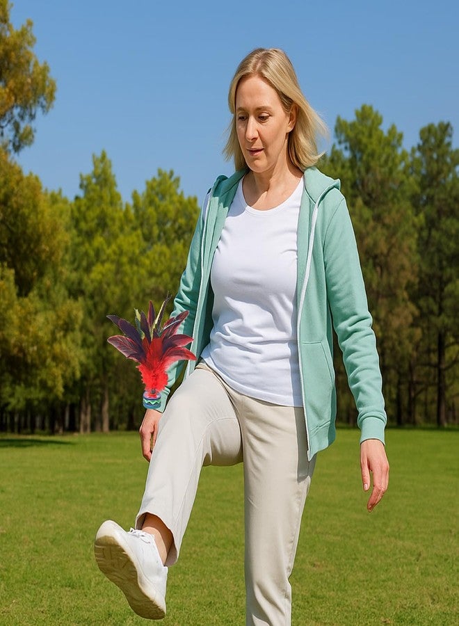 Pmeixcy 3 كرات ريش دجاج، جيانزي، كرات ركل صينية تقليدية، كرات ريش صينية، كرة ريش كبيرة للأطفال، بناء الفريق في رياض الأطفال - Image 4