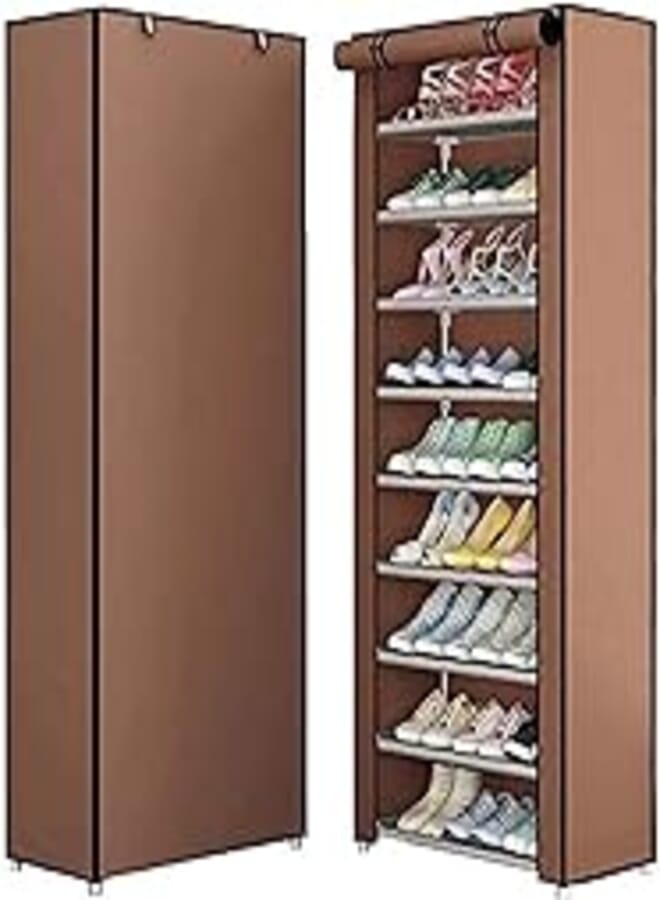 OR Shoe rack, shoe cabinet organizer brown 