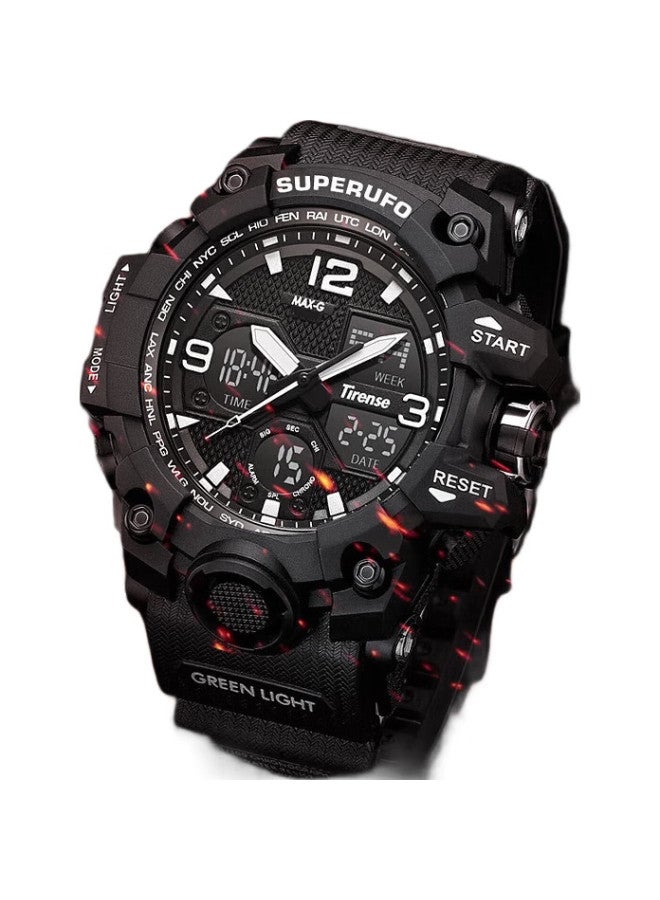 MAX-G ساعة رياضية للرجال، طلاب المدارس المتوسطة والثانوية، المراهقين، ساعة معصم، متعددة الوظائف، مضيئة، عرض مزدوج، ساعة إلكترونية، هدية للرجال - Image 3