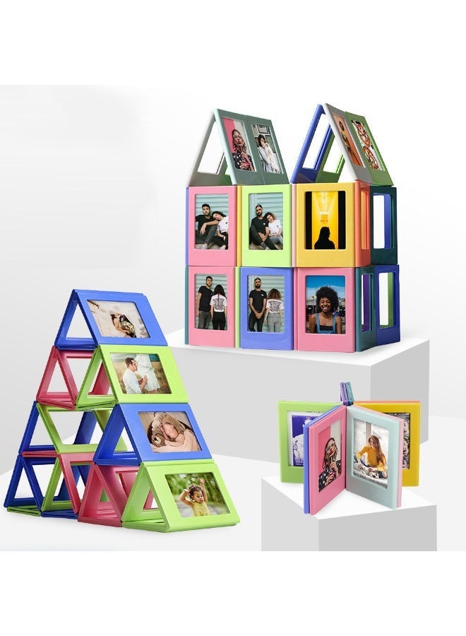 10 Packs Fridge Magnetic Frame for Polaroid 3inch Mini Picture Frames for Fujifilm Instax Mini, Refrigerator Magnet Picture Display Frame For Desk Metal Door Cabinet Decor - Image 4
