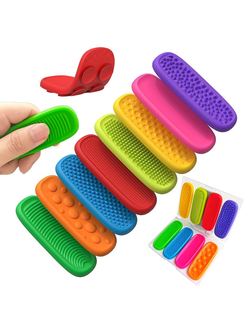 Arabest Fidget Toys Worry Stones & Calm Strips - 8 Pack Sensory Toys for Kids with Autism, Quiet Fidgets for Classroom Treasure Box Prize, Texture Suction Toys for Autistic Kids 5-7 8-12 - Image 1