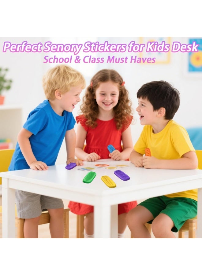 Arabest Fidget Toys Worry Stones & Calm Strips - 8 Pack Sensory Toys for Kids with Autism, Quiet Fidgets for Classroom Treasure Box Prize, Texture Suction Toys for Autistic Kids 5-7 8-12 - Image 4