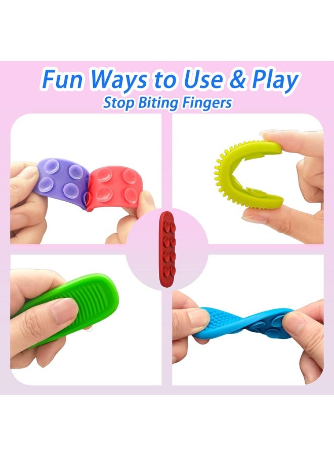 Arabest Fidget Toys Worry Stones & Calm Strips - 8 Pack Sensory Toys for Kids with Autism, Quiet Fidgets for Classroom Treasure Box Prize, Texture Suction Toys for Autistic Kids 5-7 8-12 - Image 3