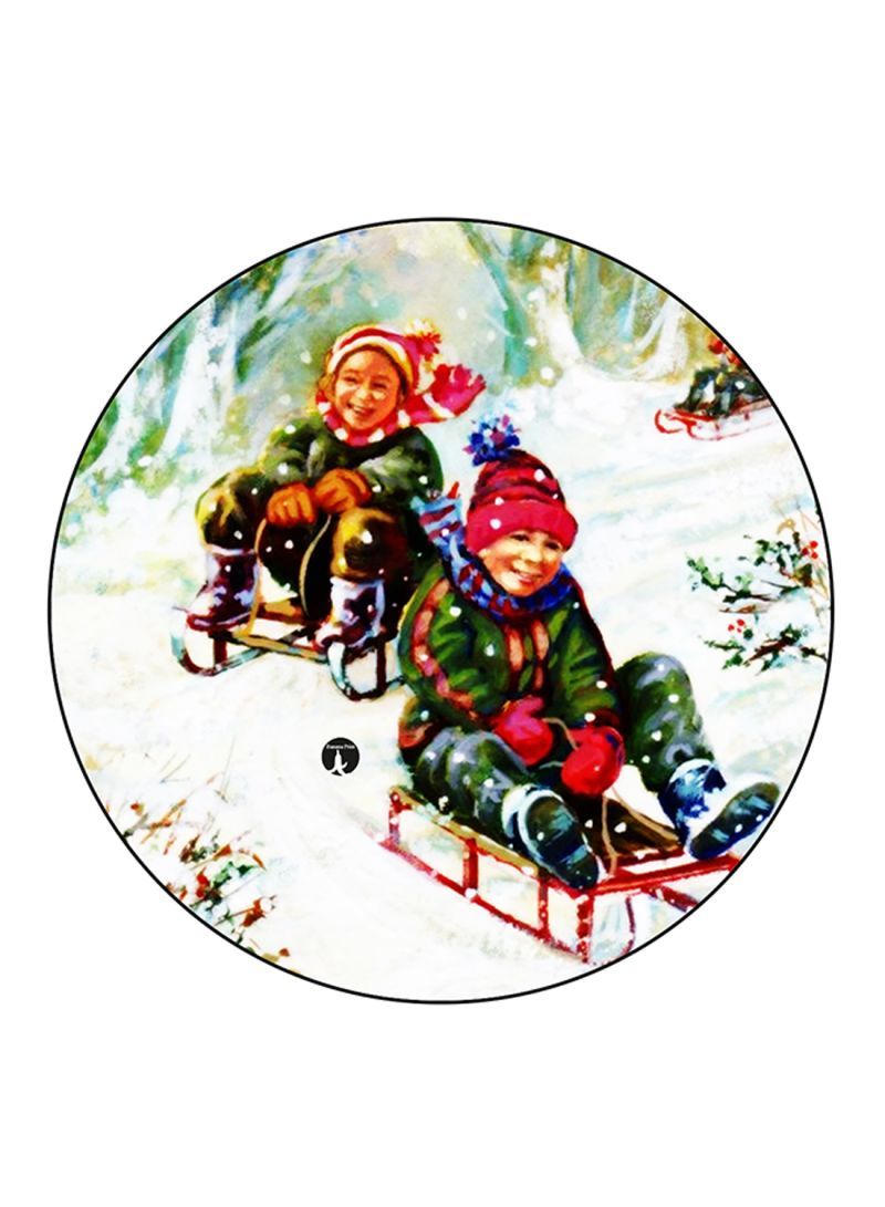 RKN Vintage Art Printed Large Pin Multicolour - Image 1