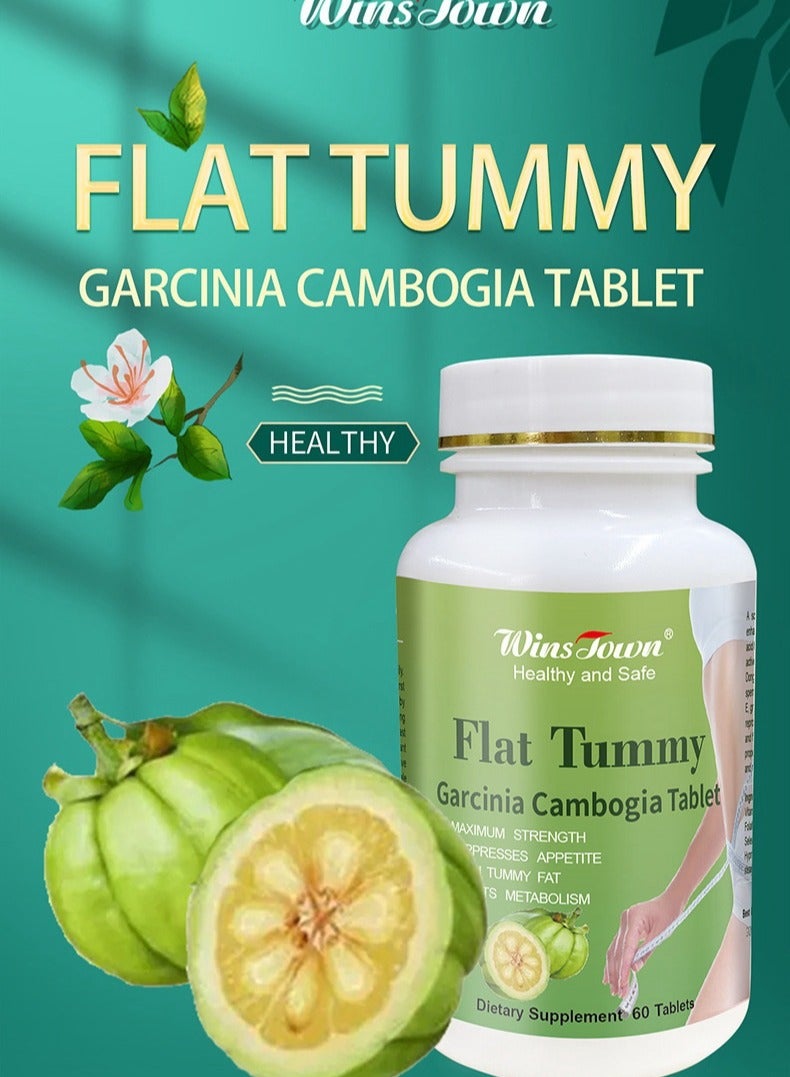 Wins Town Slim Flat Tummy Tablets,Detox Tummy Flat Tummy Garcinia Cambogia Tablets, Slimming Diet Digestion,Metabolism,Flat Tummy Garcinia , Safe Anti Aging Weight Loss Pills Fat Burn And Slimming 60 Tablets ﻿  - Image 3
