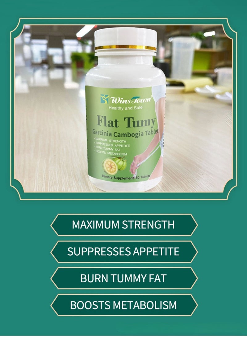 Wins Town Slim Flat Tummy Tablets,Detox Tummy Flat Tummy Garcinia Cambogia Tablets, Slimming Diet Digestion,Metabolism,Flat Tummy Garcinia , Safe Anti Aging Weight Loss Pills Fat Burn And Slimming 60 Tablets ﻿  - Image 4