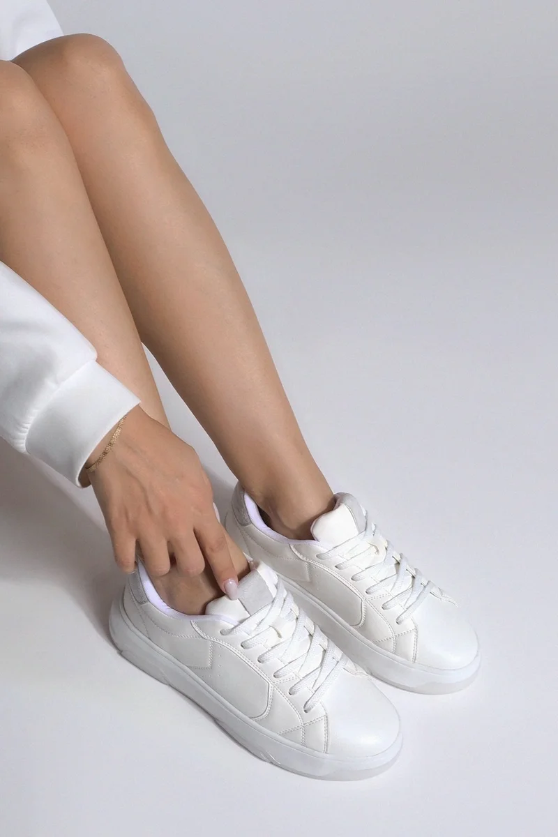 مارجين Margin Women's Sneaker Thick Sole Stitch Detailed Sports Shoes Aletta
